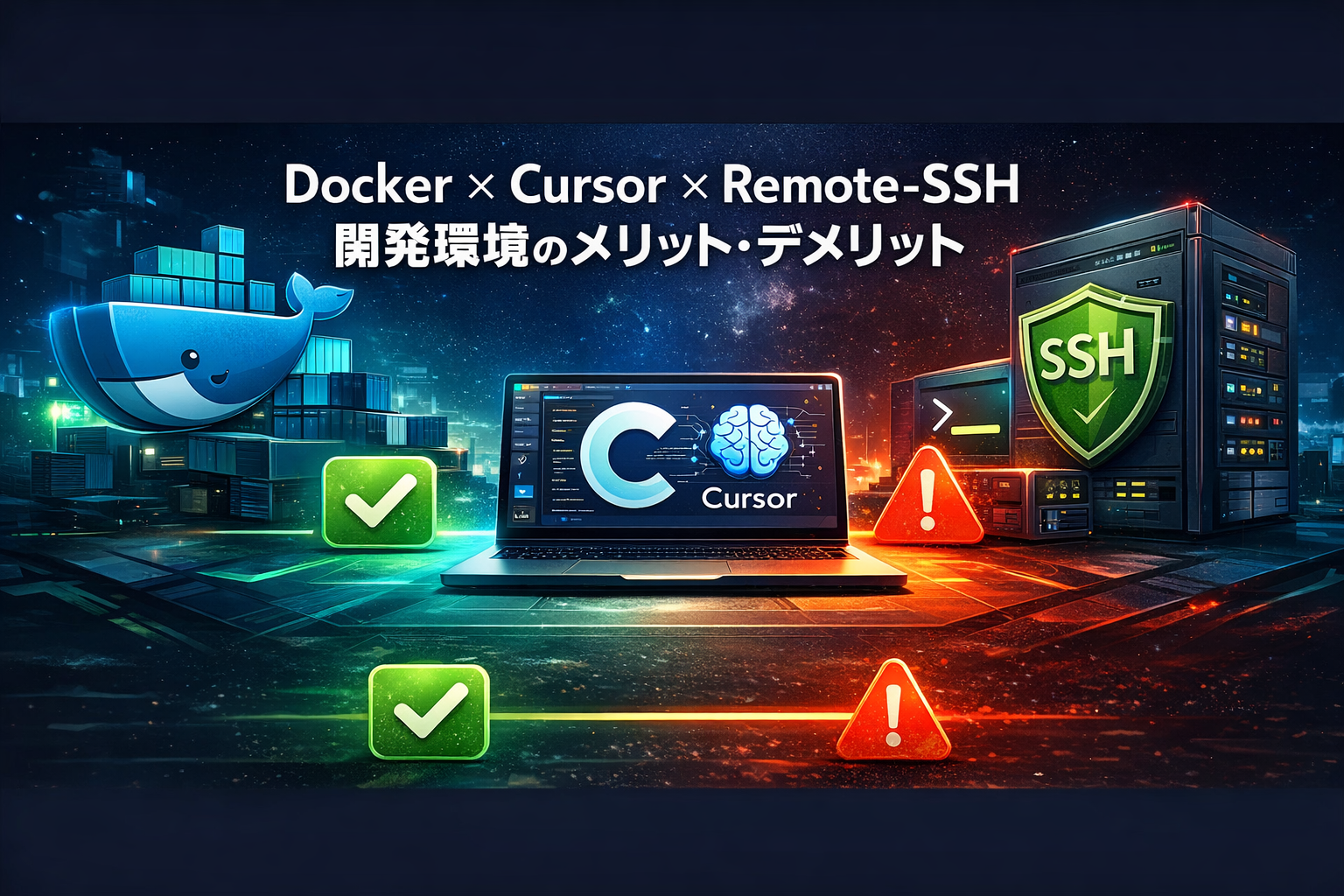 Docker × Cursor × Remote-SSH 開発環境のメリット・デメリットまとめ（現場目線）