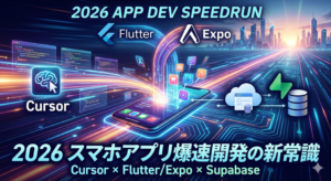 2026年版：スマホアプリ開発の『爆速』新常識 — Cursor × Flutter (or Expo) × Supabaseで数週間を数日に
