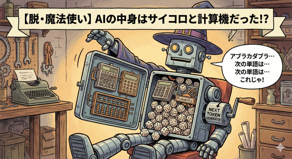 【脱・魔法使い】AIは「意識」を持っているのか？ いえ、ただの「確率ガチャ」です。エンジニアのためのLLM解剖学