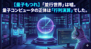 【量子もつれ】「並行世界で計算する」は嘘。量子コンピュータの正体は「巨大な行列演算」でした。エンジニアのための量子力学入門